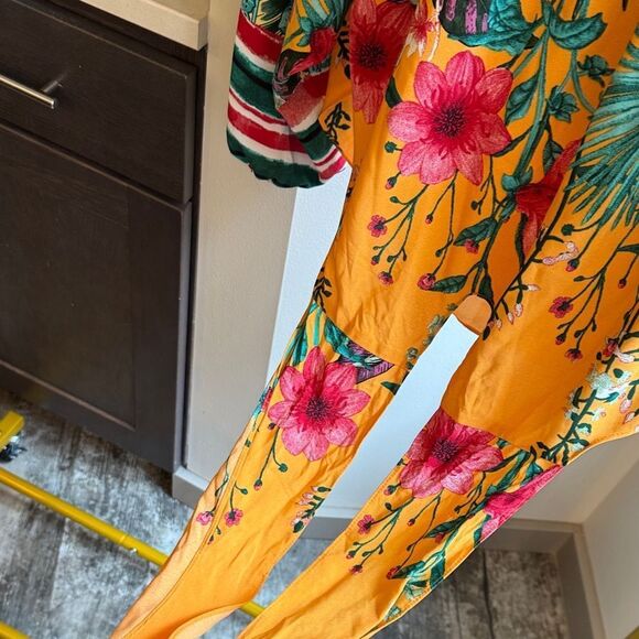 Umgee Vibrant Floral Off-Shoulder Blouse - Picture 4 of 7